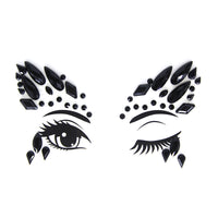 HKM-392083 Acrylic Diamond Eyebrow Stick for Party Face Decoration, 165mm x 125mm