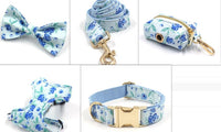 HKM-920467 Blueberry Print Pet Harness and Leash Set - Comfortable Polyester Design for Small to Extra Large Pets