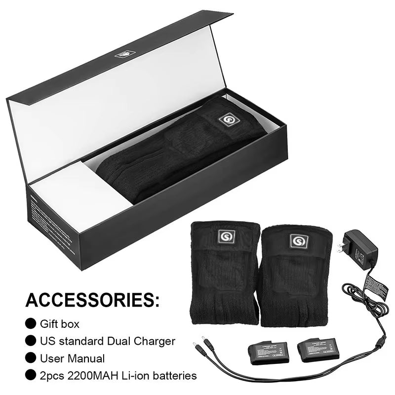 KTX-487891 Men's Electric Heating Socks with Far Infrared Fiber and Anti-Slip Design, Cotton-Spandex Blend