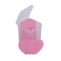 HKM-611667 Heart-Shaped Cotton Wipe Sheets for Gentle Nail Polish Removal - 200 Pieces per Box