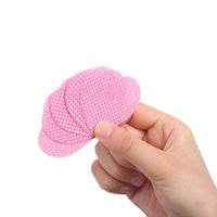 HKM-611667 Heart-Shaped Cotton Wipe Sheets for Gentle Nail Polish Removal - 200 Pieces per Box