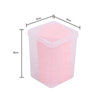 HKM-611667 Heart-Shaped Cotton Wipe Sheets for Gentle Nail Polish Removal - 200 Pieces per Box
