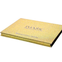 HKM-194323 12 Colors Rainbow Pearl Glitter Eyeshadow Palette - Bright and Shimmering Makeup Collection