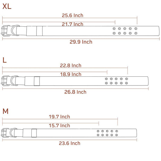 HKM-050387 Adjustable Nylon Dog Collar with 5-Speed Size Adjustment - Multiple Colors Available