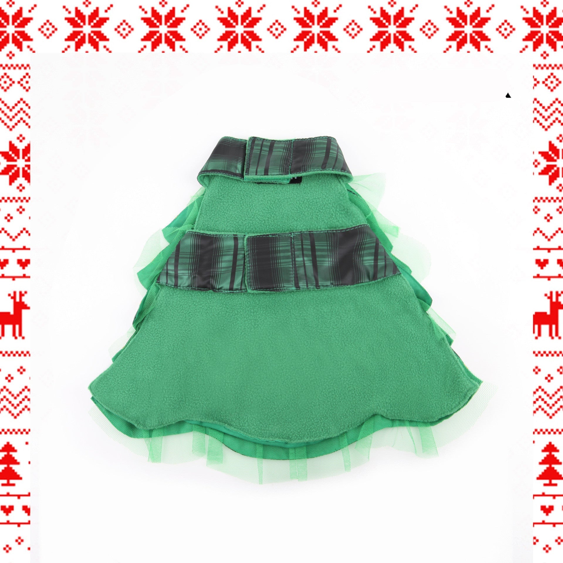 HKM-613075 Christmas-Themed Cat Cape and Star Hat Costume for Pets - Small Size, Cloth Material