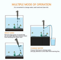 HKM-205459 Automatic Aquarium Water Exchanger and Vacuum Cleaner with Adjustable Length