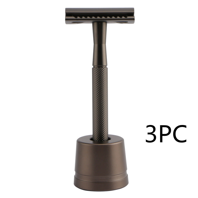 HKM-495827 Stainless Steel Manual Shaver with Copper Handle and Safe Closed Cutter Head Design