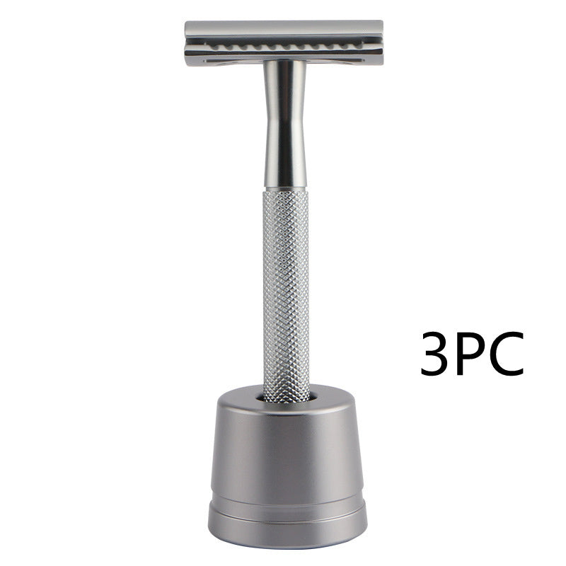 HKM-495827 Stainless Steel Manual Shaver with Copper Handle and Safe Closed Cutter Head Design