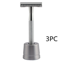 HKM-495827 Stainless Steel Manual Shaver with Copper Handle and Safe Closed Cutter Head Design