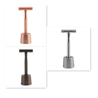 HKM-495827 Stainless Steel Manual Shaver with Copper Handle and Safe Closed Cutter Head Design