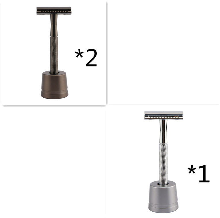 HKM-495827 Stainless Steel Manual Shaver with Copper Handle and Safe Closed Cutter Head Design