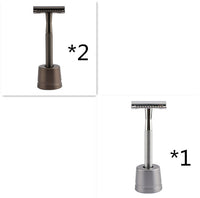 HKM-495827 Stainless Steel Manual Shaver with Copper Handle and Safe Closed Cutter Head Design