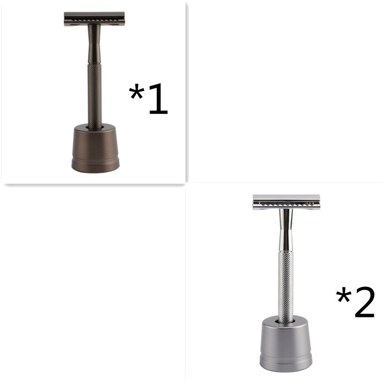 HKM-495827 Stainless Steel Manual Shaver with Copper Handle and Safe Closed Cutter Head Design