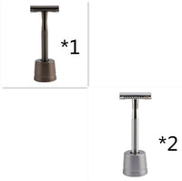 HKM-495827 Stainless Steel Manual Shaver with Copper Handle and Safe Closed Cutter Head Design