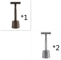 HKM-495827 Stainless Steel Manual Shaver with Copper Handle and Safe Closed Cutter Head Design