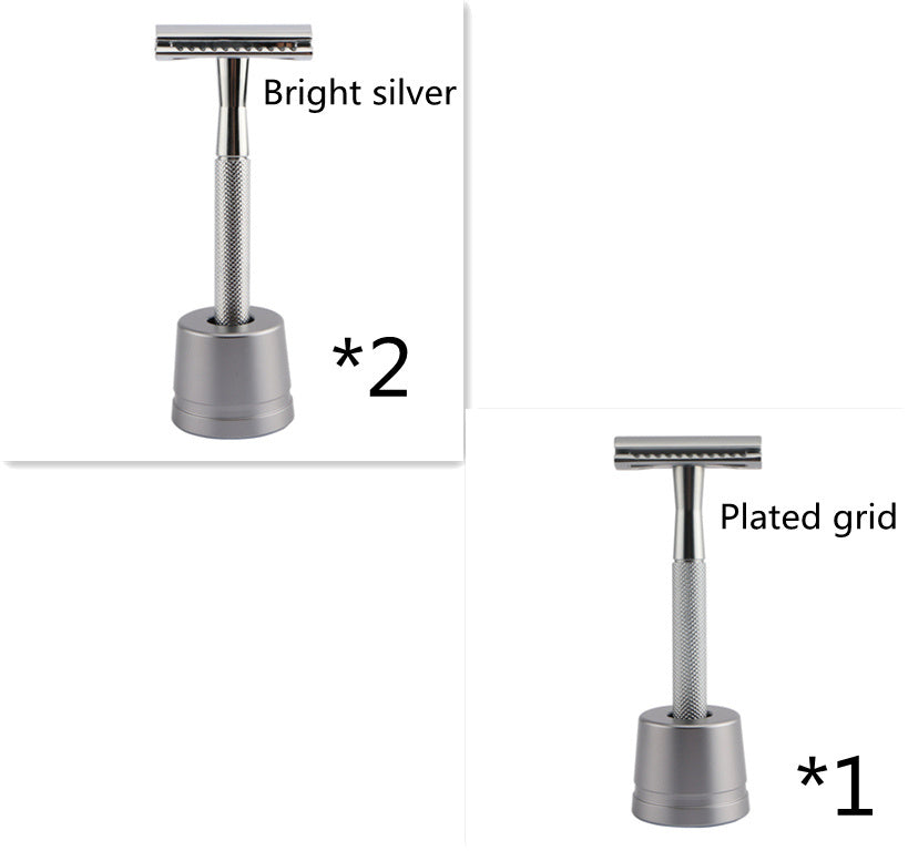 HKM-495827 Stainless Steel Manual Shaver with Copper Handle and Safe Closed Cutter Head Design