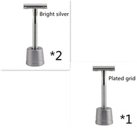 HKM-495827 Stainless Steel Manual Shaver with Copper Handle and Safe Closed Cutter Head Design
