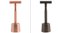 HKM-495827 Stainless Steel Manual Shaver with Copper Handle and Safe Closed Cutter Head Design