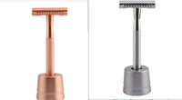HKM-495827 Stainless Steel Manual Shaver with Copper Handle and Safe Closed Cutter Head Design