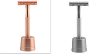HKM-495827 Stainless Steel Manual Shaver with Copper Handle and Safe Closed Cutter Head Design