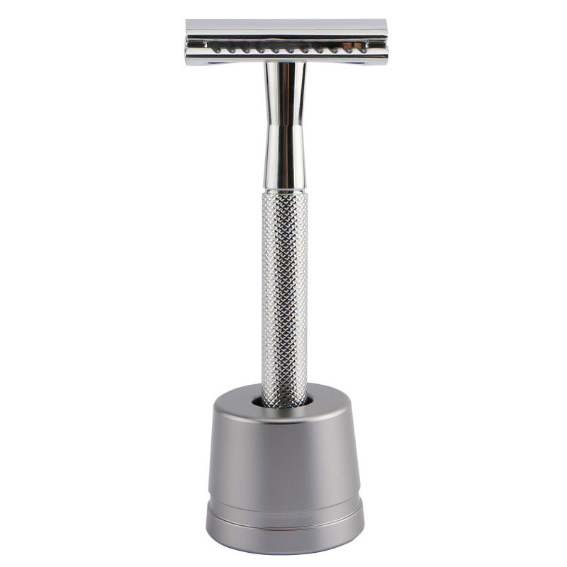 HKM-495827 Stainless Steel Manual Shaver with Copper Handle and Safe Closed Cutter Head Design