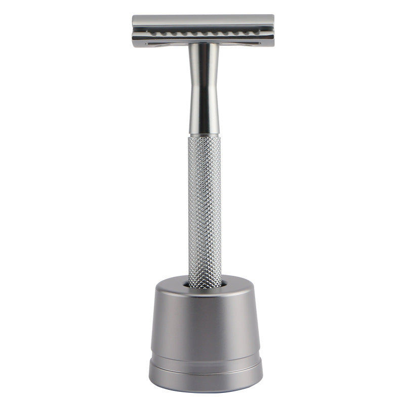 HKM-495827 Stainless Steel Manual Shaver with Copper Handle and Safe Closed Cutter Head Design
