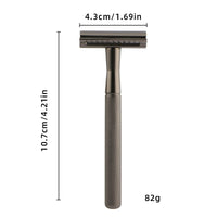 HKM-495827 Stainless Steel Manual Shaver with Copper Handle and Safe Closed Cutter Head Design