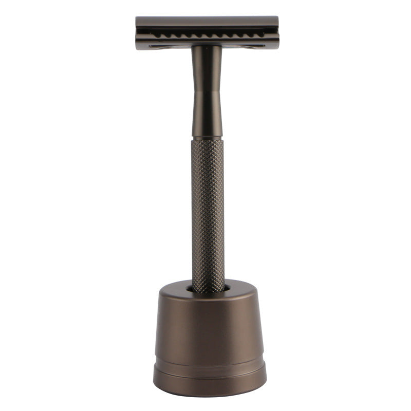 HKM-495827 Stainless Steel Manual Shaver with Copper Handle and Safe Closed Cutter Head Design