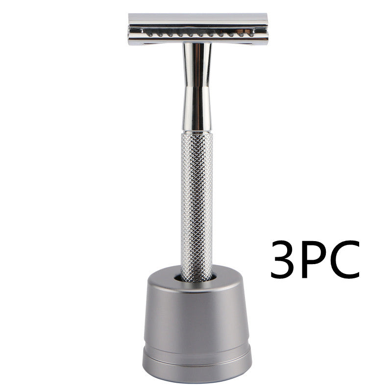 HKM-495827 Stainless Steel Manual Shaver with Copper Handle and Safe Closed Cutter Head Design