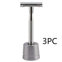HKM-495827 Stainless Steel Manual Shaver with Copper Handle and Safe Closed Cutter Head Design