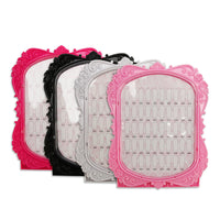 HKM-544979 Nail Polish Dustproof Color Card - Two-Sided Display Board with 48 Vibrant Shades