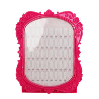 HKM-544979 Nail Polish Dustproof Color Card - Two-Sided Display Board with 48 Vibrant Shades