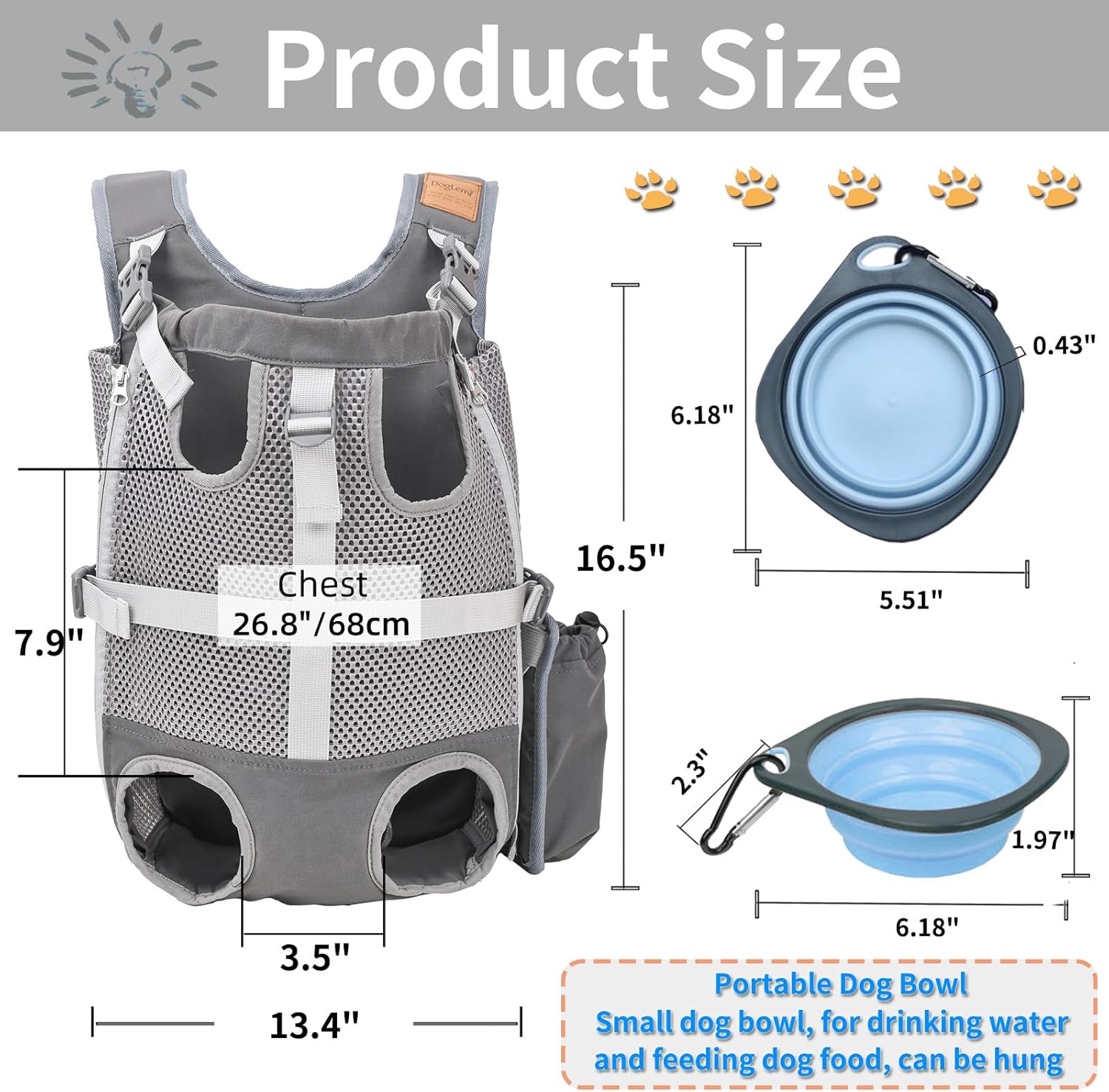 HKM-545171 Expandable Cat Backpack Carrier for Outdoor Adventures - Breathable, Large Capacity