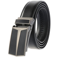HKM-050387 Men's Leather Automatic Buckle Belt with Alloy Hardware - Model LY33-0288-1