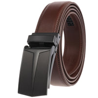 HKM-050387 Men's Leather Automatic Buckle Belt with Alloy Hardware - Model LY33-0288-1