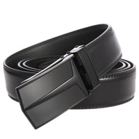 HKM-050387 Men's Leather Automatic Buckle Belt with Alloy Hardware - Model LY33-0288-1