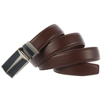HKM-050387 Men's Leather Automatic Buckle Belt with Alloy Hardware - Model LY33-0288-1