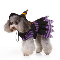 HKM-321939 Alternative Halloween Dog Skirt in Purple ¨C Comfortable Acrylic Material, Available in Sizes S to XL