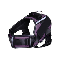 HKM-048403 Reflective Nylon Dog Leash with Chest Harness Compatibility - Breathable and Stylish in Multiple Colors