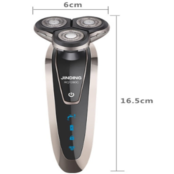 HKM-429139 Cordless Beard Trimmer with Ergonomic Design and 3D Cutter Head System, Rechargeable and Washable