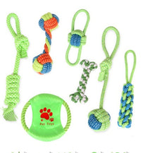 HKM-015315 Multifunctional Cotton Rope Toy Set for Dogs and Cats - 7 or 9 Piece Choices Available
