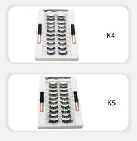 HKM-402451 Quantum Magnetic Eyelash Liquid Eyeliner Set with 10 Pairs of Magnetic Lashes and Tweezers