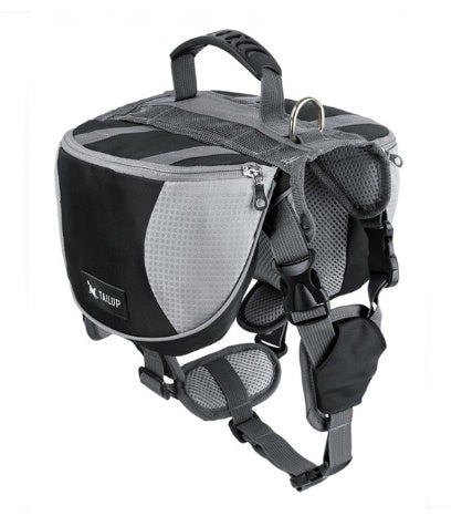 HKM-555411 Outdoor Pet Harness with Integrated Backpack for Adventurous Pets