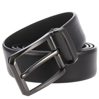 HKM-523795 Men's Stylish Pin Buckle Perforated Leather Belt - Adjustable Second Layer Design