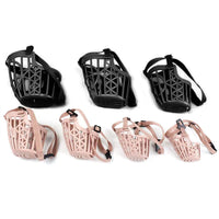 HKM-635923 Non-Grinding Anti-Bark and Anti-Bite Dog Mouth Cover for Small and Medium Dogs - Adjustable Nylon and PP Design