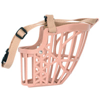 HKM-635923 Non-Grinding Anti-Bark and Anti-Bite Dog Mouth Cover for Small and Medium Dogs - Adjustable Nylon and PP Design