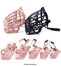 HKM-635923 Non-Grinding Anti-Bark and Anti-Bite Dog Mouth Cover for Small and Medium Dogs - Adjustable Nylon and PP Design
