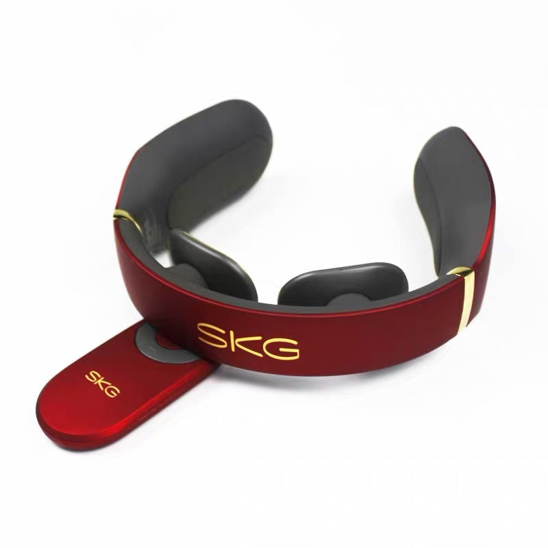 HKM-328531 Red Cervical Spine Massager with Adjustable Speed and Heat Function
