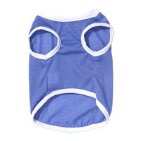 HKM-204371 Light Blue Cotton Casual Vest for Dogs ¨C Sizes XS to XL