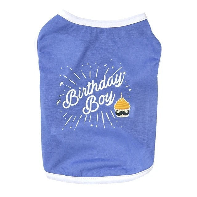 HKM-204371 Light Blue Cotton Casual Vest for Dogs ¨C Sizes XS to XL